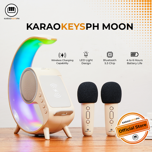 KaraoKeysPH Moon Karaoke Speaker and Wireless Charger